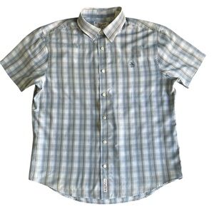 Penguin by Munsingwear Men's Classic Fit Plaid Button Front Shirt XL